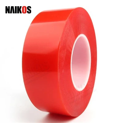 Rød film polyester dobbeltsidig PET-tape